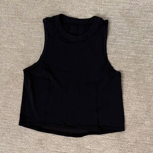 lululemon athletica Black Cropped Tank